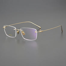Load image into Gallery viewer, Japanese Titanium Rimless Glasses Frame For Men Women Square Ultra-light Optical Eyeglasses Anti Blue light Prescription Eyewear