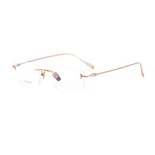 Load image into Gallery viewer, Japanese Titanium Rimless Glasses Frame For Men Women Square Ultra-light Optical Eyeglasses Anti Blue light Prescription Eyewear