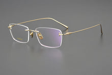 Load image into Gallery viewer, Japanese Titanium Rimless Glasses Frame For Men Women Square Ultra-light Optical Eyeglasses Anti Blue light Prescription Eyewear