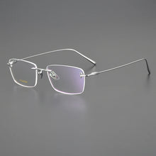 Load image into Gallery viewer, Japanese Titanium Rimless Glasses Frame For Men Women Square Ultra-light Optical Eyeglasses Anti Blue light Prescription Eyewear