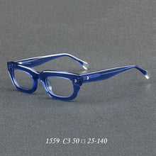 Carica l&#39;immagine nel visualizzatore di Gallery, Japanese Tortoise Acetate Eyeglasses Frames Women Prescription Glasses Men Classical Designer Retro Black White Cateye Eyewear