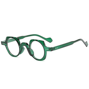 Japanese Vintage Style Round Square Frame Blue Light Blocking Glasses Unisex Non-Prescription Glasses Vintage Eyeglasses Frame