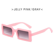 Load image into Gallery viewer, Jelly Color Small Rectangle Sunglasses for Women Female Personality Street Shooting Hip-hop Bungee Sun Glasses