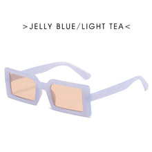 Load image into Gallery viewer, Jelly Color Small Rectangle Sunglasses for Women Female Personality Street Shooting Hip-hop Bungee Sun Glasses