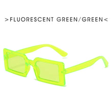 Load image into Gallery viewer, Jelly Color Small Rectangle Sunglasses for Women Female Personality Street Shooting Hip-hop Bungee Sun Glasses