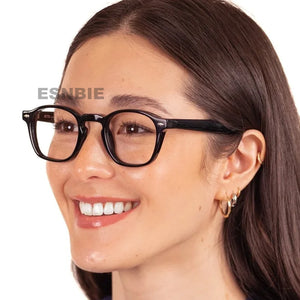 Jm Mage  Designer Tart Optical Frame Round Oval Thick Acetate Eyeglasses Women Men Prescription Spectacle Frames 47 Size