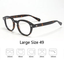 Load image into Gallery viewer, Johnny Depp Eyeglasses Men Spectacle Frame Lemtosh Style Glasses Transparent Lens Brand designer Computer Male Round Vintage