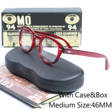 Load image into Gallery viewer, Johnny Depp Eyeglasses Men Spectacle Frame Lemtosh Style Glasses Transparent Lens Brand designer Computer Male Round Vintage