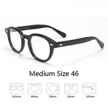 Load image into Gallery viewer, Johnny Depp Eyeglasses Men Spectacle Frame Lemtosh Style Glasses Transparent Lens Brand designer Computer Male Round Vintage
