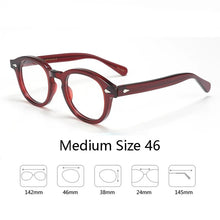 Load image into Gallery viewer, Johnny Depp Eyeglasses Men Spectacle Frame Lemtosh Style Glasses Transparent Lens Brand designer Computer Male Round Vintage