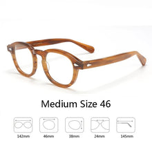 Load image into Gallery viewer, Johnny Depp Eyeglasses Men Spectacle Frame Lemtosh Style Glasses Transparent Lens Brand designer Computer Male Round Vintage
