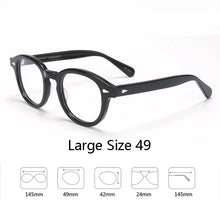 Load image into Gallery viewer, Johnny Depp Eyeglasses Men Spectacle Frame Lemtosh Style Glasses Transparent Lens Brand designer Computer Male Round Vintage