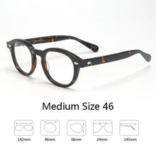 Load image into Gallery viewer, Johnny Depp Eyeglasses Men Spectacle Frame Lemtosh Style Glasses Transparent Lens Brand designer Computer Male Round Vintage