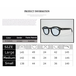 Johnny Depp Sunglasses Men Women With Case$Box   Brand Designer Light Blue Lemtosh Style Sun Glasses For Male Female Oculos