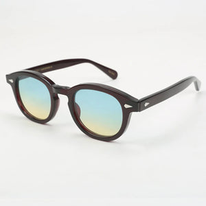 Johnny Depp Sunglasses Men Women With Case$Box   Brand Designer Light Blue Lemtosh Style Sun Glasses For Male Female Oculos