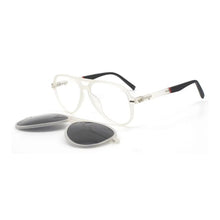 Load image into Gallery viewer, 2 IN 1 Clips on Magnetic Polarized Sunglasses Men Optical Vintage Glasses Frame Women Brand Design Eyeglasses C8009