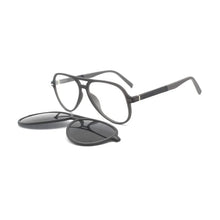 Load image into Gallery viewer, 2 IN 1 Clips on Magnetic Polarized Sunglasses Men Optical Vintage Glasses Frame Women Brand Design Eyeglasses C8009
