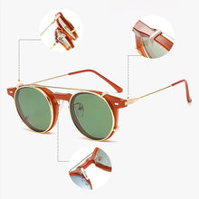 Load image into Gallery viewer, 2 In 1 Round Polarized Sunglasses Women Men Vintage Magnet Eyeglasses Optical Myopia Prescription Glasses