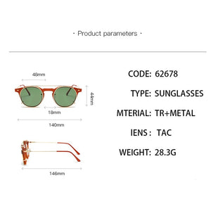 2 In 1 Round Polarized Sunglasses Women Men Vintage Magnet Eyeglasses Optical Myopia Prescription Glasses