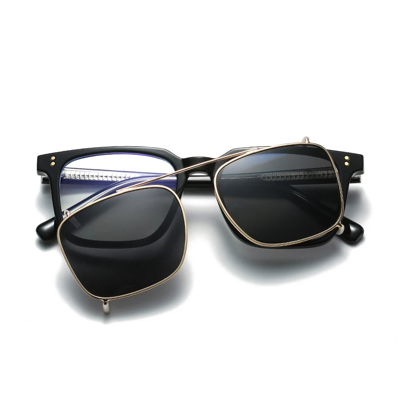 KANDREA Metal Magnet Polarized Glasses Frame Women Men Vintage Sunglasses Optical Myopia Eyeglasses Prescription Glasses 62675