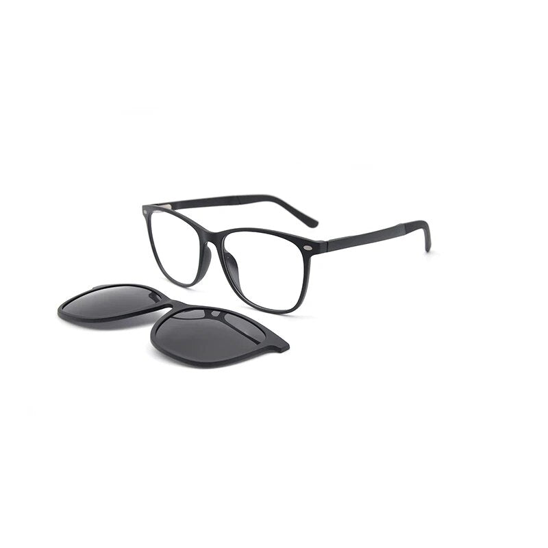 KANDREA Vintage Clip on Polarized Sunglasses Women Men Myopia Eyeglasses Brand Designer Optical Frame Prescription Glasses S2032