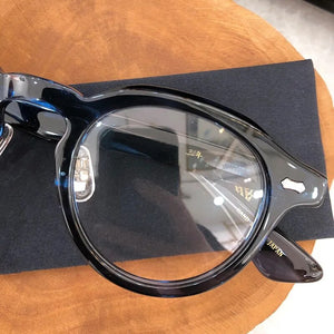 KANE montature per occhiali da vista in acetato pregiato di marca giapponese di lusso occhiali da uomo classici rotondi retrò occhiali da vista polarizzati ottici