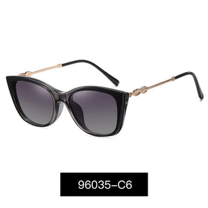 2 In 1 Clip on Sunglasses Women 2022 UV400 Polarized Optical Myopia Magnetic Anti Blue Light Glasses Frame Retro Cat Eye