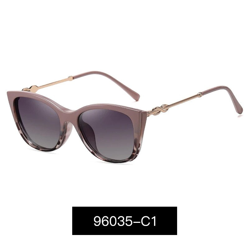 2 In 1 Clip on Sunglasses Women 2022 UV400 Polarized Optical Myopia Magnetic Anti Blue Light Glasses Frame Retro Cat Eye