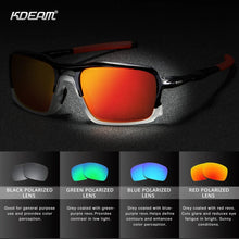Load image into Gallery viewer, KDEAM Sports Polarized Sunglasses Durable TR90 Frame Driving Glasses for Men Women 5 Colors Shades For Jogging Baseball KD222
