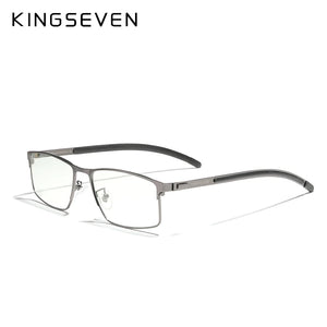 KINGSEVEN  Men Titanium Alloy Glasses Frame  Business Style Eyeglasses Ultralight Myopia Prescription