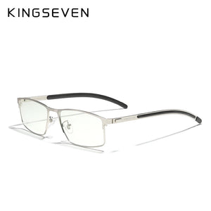 KINGSEVEN  Men Titanium Alloy Glasses Frame  Business Style Eyeglasses Ultralight Myopia Prescription