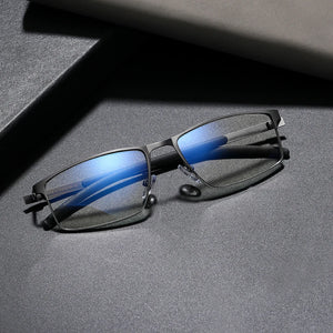 KINGSEVEN  Men Titanium Alloy Glasses Frame  Business Style Eyeglasses Ultralight Myopia Prescription