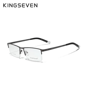 KINGSEVEN 2022Titanium Alloy Optical Glasses Frame Men Square Myopia Prescription Eyeglasses Male Metal Women's oculos