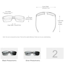 Carica l&#39;immagine nel visualizzatore di Gallery, KINGSEVEN Men Polarized Photochromic Sunglasses Women Chameleon Sun Glasses UV400 Anti-glare Driving Square Eyeglasses