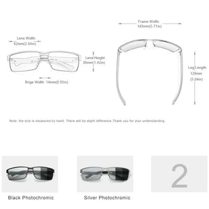 KINGSEVEN Men Polarized Photochromic Sunglasses Women Chameleon Sun Glasses UV400 Anti-glare Driving Square Eyeglasses