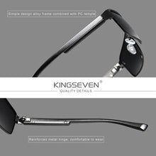Carica l&#39;immagine nel visualizzatore di Gallery, KINGSEVEN Men Polarized Photochromic Sunglasses Women Chameleon Sun Glasses UV400 Anti-glare Driving Square Eyeglasses