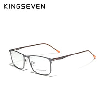 Load image into Gallery viewer, KINGSEVEN Titanium Alloy Optical Glasses Frame Men  Square Myopia Prescription Eyeglasses женские очки