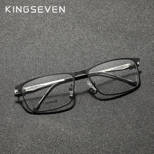 Load image into Gallery viewer, KINGSEVEN Titanium Alloy Optical Glasses Frame Men  Square Myopia Prescription Eyeglasses женские очки