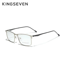 Load image into Gallery viewer, KINGSEVEN Titanium Alloy Optical Glasses Frame Men  Square Myopia Prescription Eyeglasses женские очки