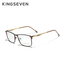 Load image into Gallery viewer, KINGSEVEN Titanium Alloy Optical Glasses Frame Men  Square Myopia Prescription Eyeglasses женские очки