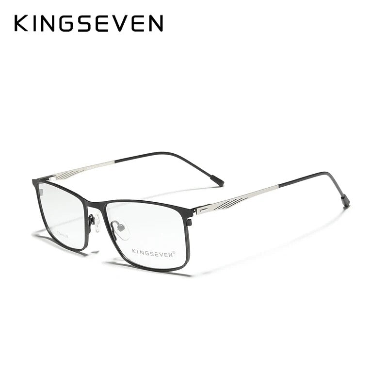 KINGSEVEN Titanium Alloy Optical Glasses Frame Men  Square Myopia Prescription Eyeglasses женские очки