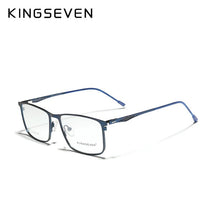 Load image into Gallery viewer, KINGSEVEN Titanium Alloy Optical Glasses Frame Men  Square Myopia Prescription Eyeglasses женские очки