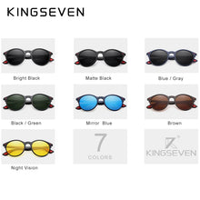 Carica l'immagine nel visualizzatore di Gallery, KINGSEVEN  DESIGN Men's Glasses Round Polarized Sunglasses for Men and Women TR90 Vintage Unisex Goggles Oculos De Sol