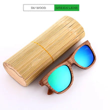 Load image into Gallery viewer, KITHDIA  100% Real Zebra Wood Sunglasses Polarized Handmade Bamboo Mens Sunglass Sun glasses Men Gafas Oculos De Sol Madera
