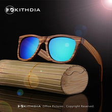 Load image into Gallery viewer, KITHDIA  100% Real Zebra Wood Sunglasses Polarized Handmade Bamboo Mens Sunglass Sun glasses Men Gafas Oculos De Sol Madera