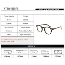 Load image into Gallery viewer, KJDCHD Brand Vintage Acetate Optical Glasses Frames Men Women  Prescription Eyeglasses Frames
