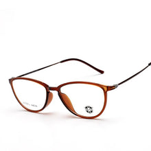 Load image into Gallery viewer, KJDCHD Tungsten Titanium Glasses Men Women Cat Eye Eyeglasses Frames Precription Spectacles Ultra Light Eyeglass Female Points