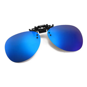 KLASSNUM Men Driving Clip On Sunglasses for Myopia Eyeglasses Women Polarized Square Night Vision Fishing UV400 Sun Glasses