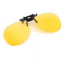 Carica l&#39;immagine nel visualizzatore di Gallery, KLASSNUM Men Driving Clip On Sunglasses for Myopia Eyeglasses Women Polarized Square Night Vision Fishing UV400 Sun Glasses