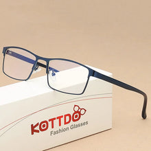 Load image into Gallery viewer, KOTTDO Vintage Square Optical Eye Glasses Frames Metal Men Classic Business Clear Transparent Frame Eyeglasses oculos